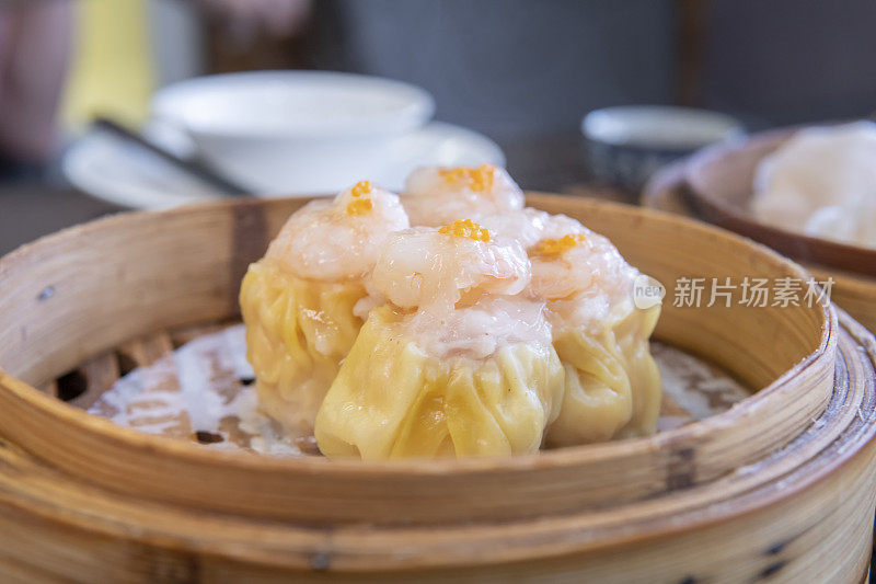 特写的广东dum sum餐厅名叫Shumai